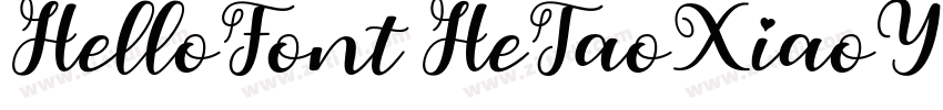 HelloFont HeTaoXiaoY字体转换